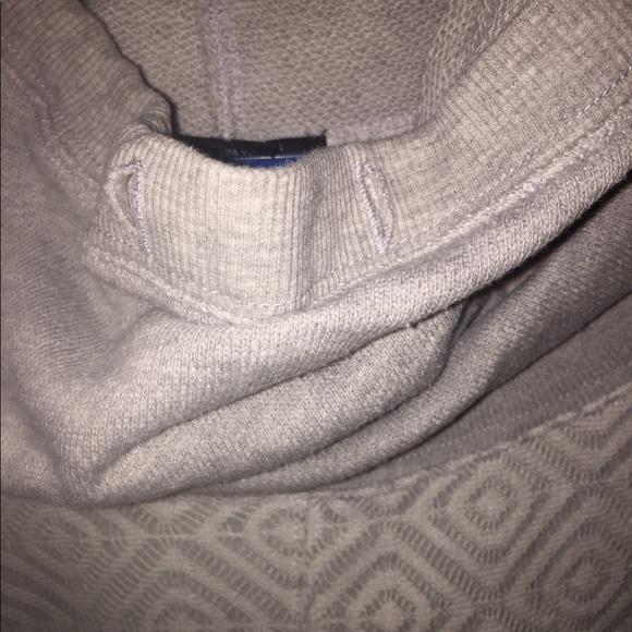 Hoodie with cowl neck and lace front - Picture 3 of 4